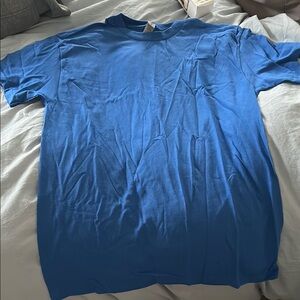 Gildan Blue Short Sleeve Crew Neck Tee